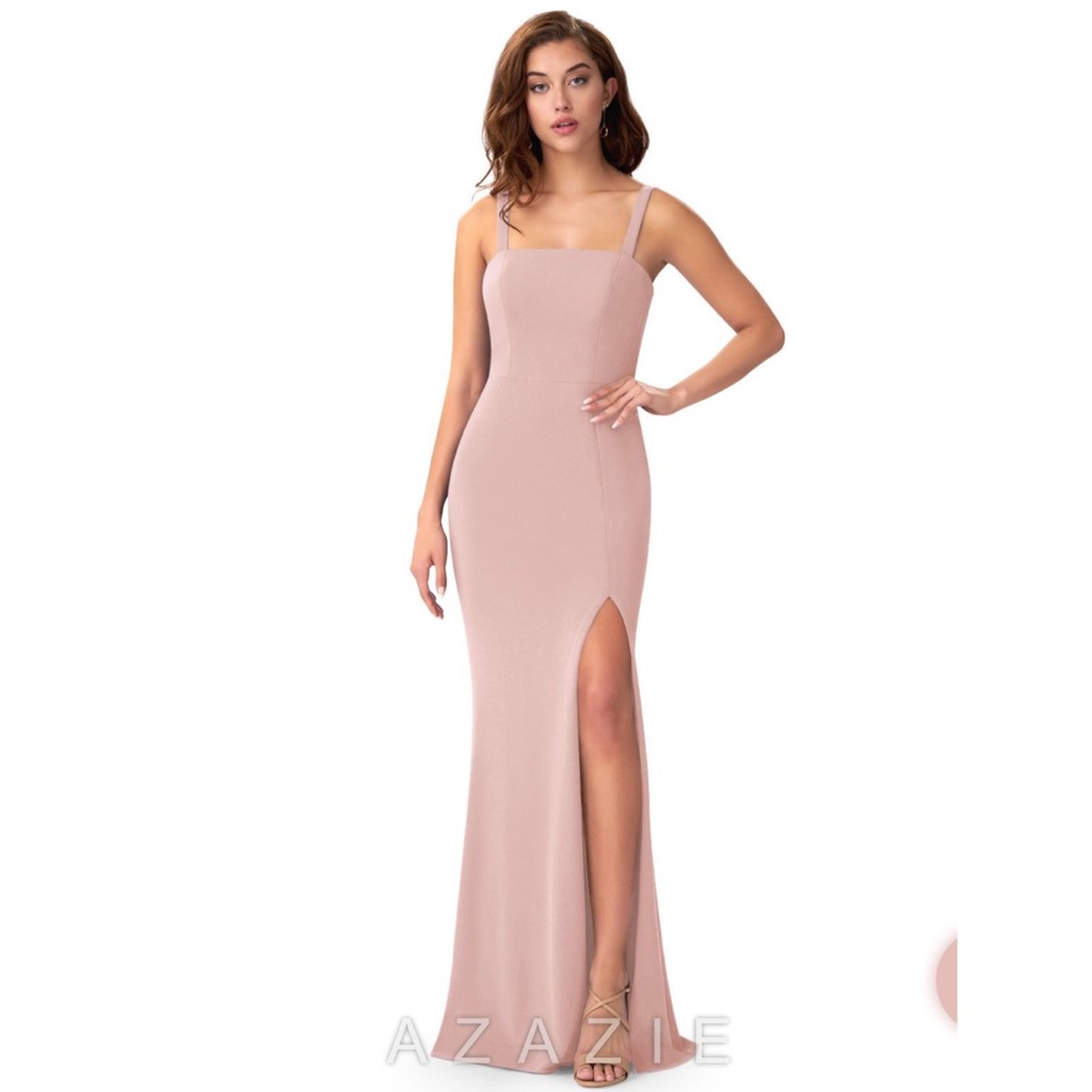 Azazie Gianetta Dusty Rose Bridesmaids Dress